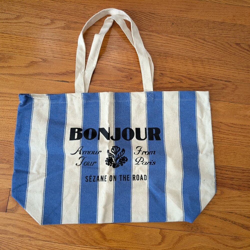 NWOT Sezane Bonjour tote